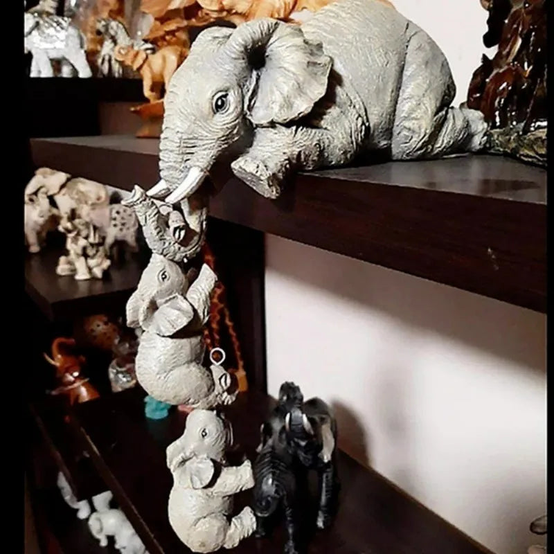 Elephant Family Statues (3pcs)