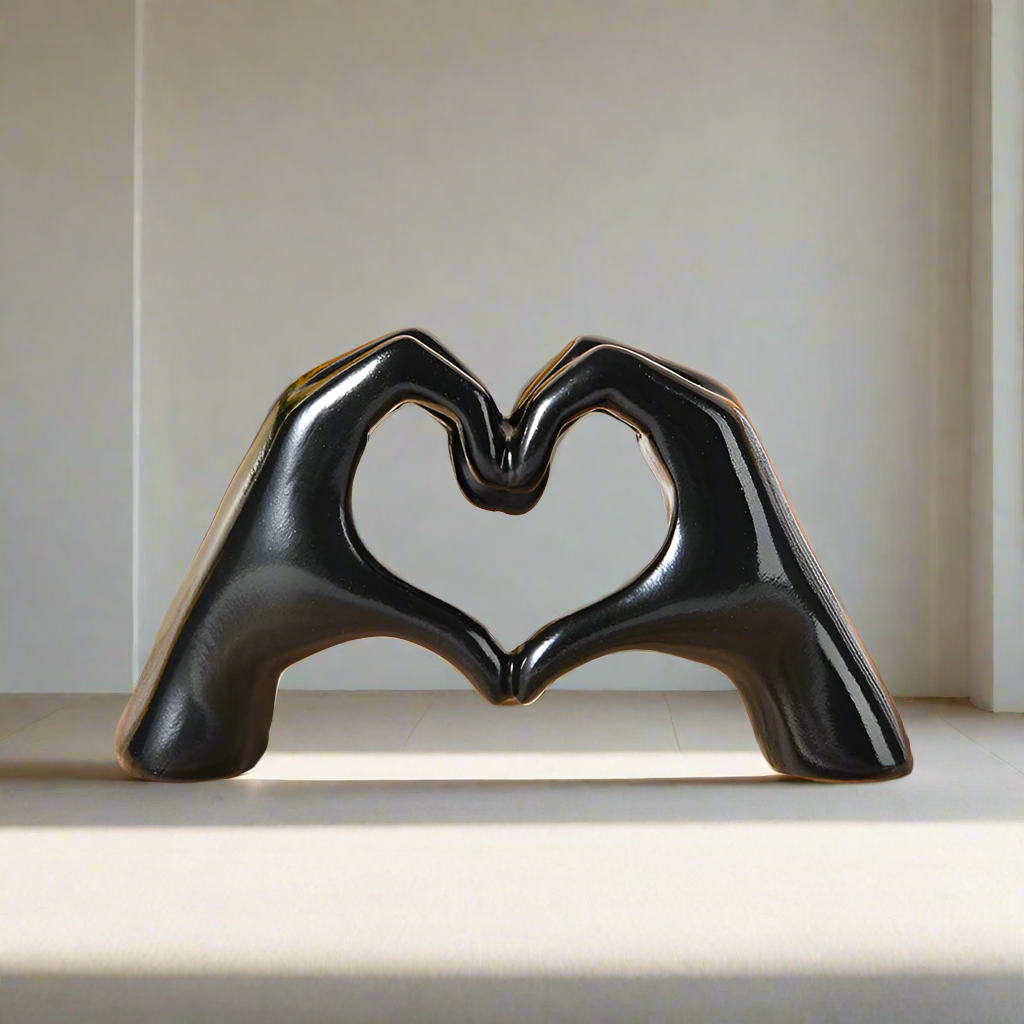 Heart Hand Statues