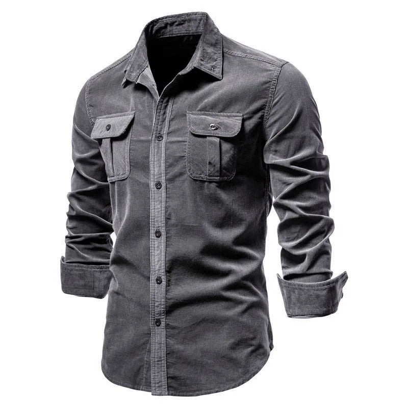 Corduroy Button-Up Shirt
