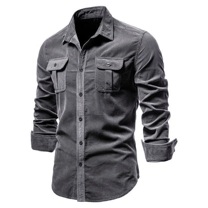 Corduroy Button-Up Shirt
