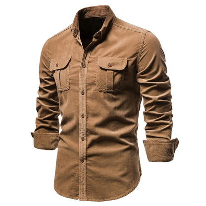 Corduroy Button-Up Shirt